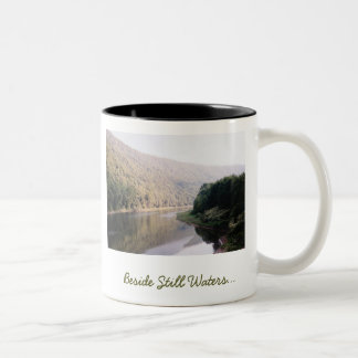 Beside still Waters Coffee Cup Tweekleurige Koffiemok