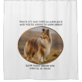 Beside You Collie Douchegordijn (Voorkant)