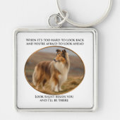 Beside You Collie Sleutelhanger (Voorkant)