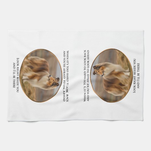 Beside You Collie Theedoek (Horizontaal)