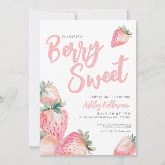 Besje Zoete Baby Shower Kaart (Voorkant)
