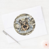 Beskermd door een Duitse herder sticker (Envelop)