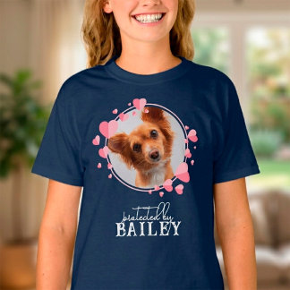 Beskermd door honden - Persoonlijke foto T-shirt