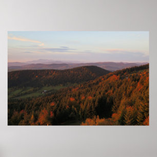 Beskid Wyspowy herfst Poster