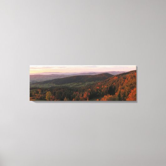 Beskids Herfst Canvas Afdruk (Voorkant)