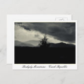 Beskydy mounta, Lysa Hora, Morava Tsjechië Briefkaart (Voorkant / Achterkant)