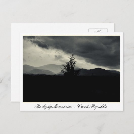 Beskydy mounta, Lysa Hora, Morava Tsjechië Briefkaart (Voorkant / Achterkant)