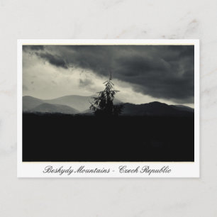 Beskydy mounta, Lysa Hora, Morava Tsjechië Briefkaart
