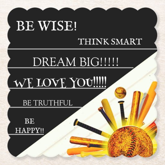 BESLAG OP ZONDAG! KARTONNEN ONDERZETTERS (Voorkant)