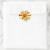 BESLAG OP ZONDAG! RONDE STICKER (Tas)