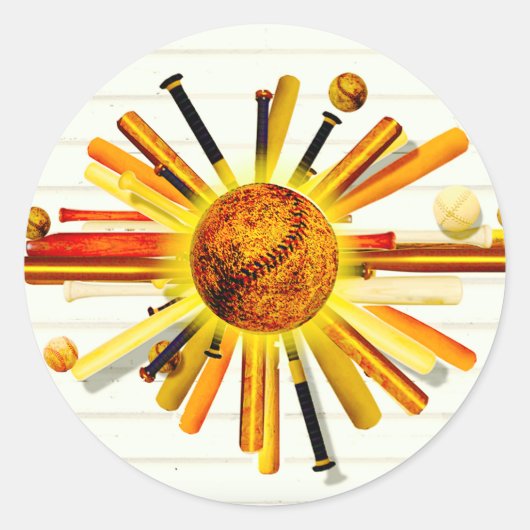 BESLAG OP ZONDAG! RONDE STICKER (Voorkant)