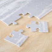 beslag van treinpaarden die op sneeuw rijden legpuzzel (Zijkant)