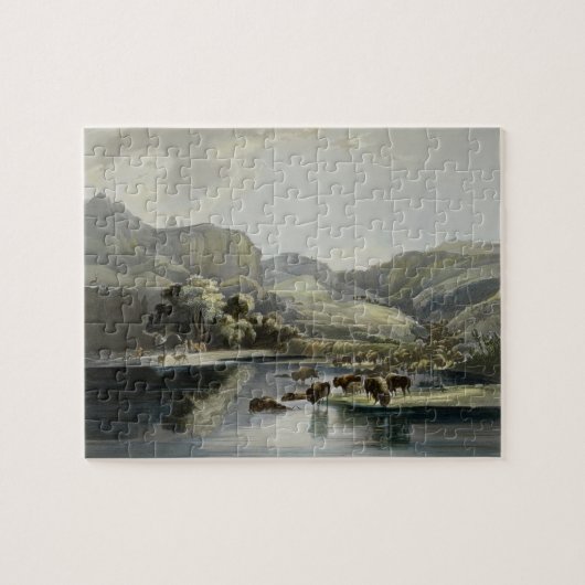 Beslagen van Bison en Elk op de Upper Missouri, pl Legpuzzel (Horizontaal)