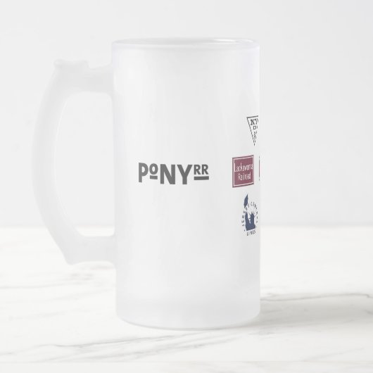Beslagen van de Pony Matglas Bierpul (Links)