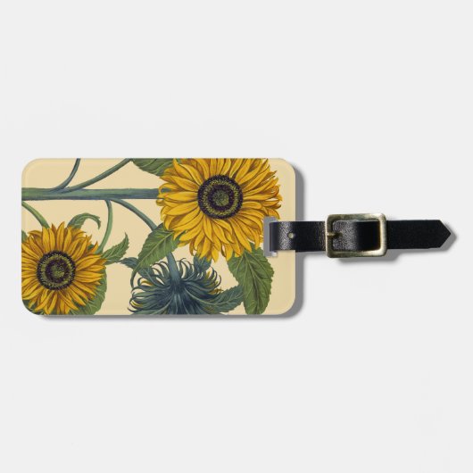 Besler: Zonnebloem Bagagelabel (Voorkant horizontaal)