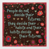 Beslis je gewoontes “Inspirivity” Raamsticker (Vel)