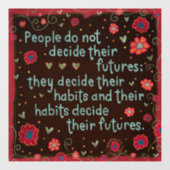 Beslis je gewoontes “Inspirivity” vensterfolie Raamsticker (Vel)