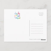 Beslis met succes Kleurrijk Motivatie begaan Briefkaart (Achterkant)