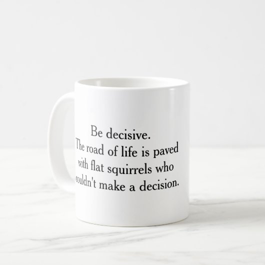 Beslissen - Eekhoorn Mok (Voorkant links)