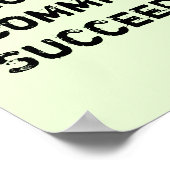 Beslissen. Vastleggen. geslaagd. Motivatie prijsop Poster (Hoek)