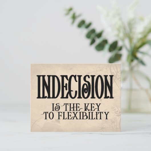 Beslissing Briefkaart (Staand voorkant)