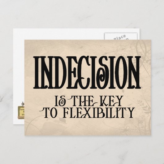 Beslissing Briefkaart (Voorkant / Achterkant)