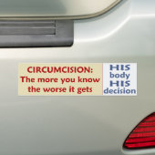 Beslissing: Hoe erger het wordt - zijn besluit Bumpersticker (Op auto)