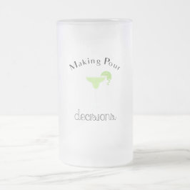 Beslissingen maken met Margarita Glass Matglas Bierpul