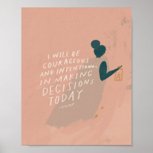 Beslissingen nemen - Inspirerend prijsopgave voor  Poster