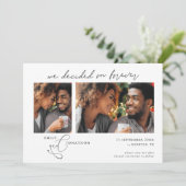 Beslissingen op altijd Manuscript 2 foto'sQR van d Save The Date (Staand voorkant)