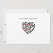 Beslissingen op altijd Manuscript 2 foto'sQR van d Save The Date (Achterkant)