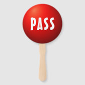 Beslissingspaddle voor Pass Play-spel Handwaaier (Achterkant)