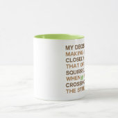 Beslissingsvaardigheden eekhoorn Humor Mok (Midden)