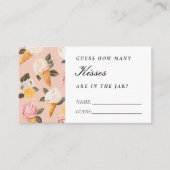 Besloot hoeveel kussen Vrijgezellenfeest Informatiekaartje (Voorkant)