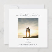 Besloten op Forever Photo Minimalist Save The Date (Voorkant)