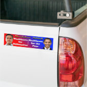 Besluit 2012 Romney Wealthcare, Obama Healthcare Bumpersticker (Op Truck)