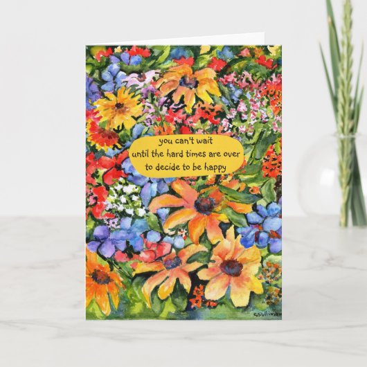 besluit om blij gevouwen Wenskaart te zijn Kaart (Voorkant)