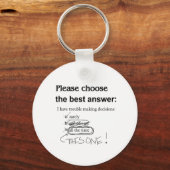 besluiteloos - problemen bij het nemen van besliss sleutelhanger (Voorkant)