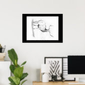 Besluiteloosheid ~ Elk Poster (Thuiskantoor)