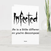 Besmette Pasen Feestdagen Kaart (Achterkant)