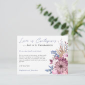 Besmettelijke Liefde Trouwdatum Uitgesteld COVID B Aankondigingskaart (Staand voorkant)