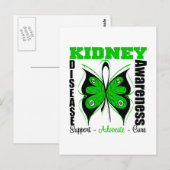 Besmetting op nierziekte - Butterfly Briefkaart (Voorkant / Achterkant)