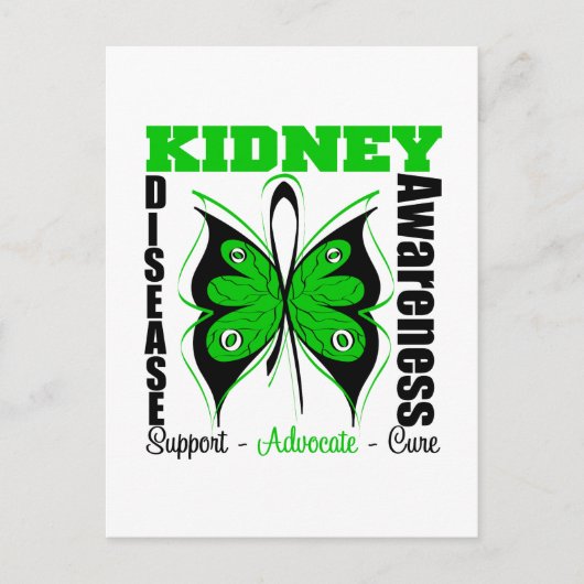Besmetting op nierziekte - Butterfly Briefkaart (Voorkant)