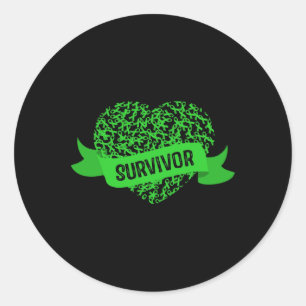 Besmetting op nierziekte ronde sticker