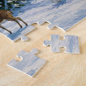 Besneeuwd bergdal legpuzzel (Zijkant)