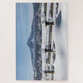 Besneeuwd berglandschap legpuzzel (Verticaal)