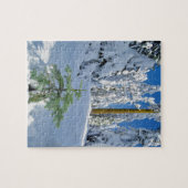 Besneeuwd bos in Oregon Legpuzzel (Horizontaal)