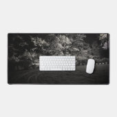 Besneeuwd bos 's nachts bureaumat (Keyboard & Muis)