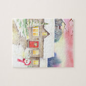 Besneeuwd Cottage Legpuzzel (Horizontaal)