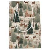 Besneeuwd Dorpsroom Medium Cadeauzakje (Voorkant)